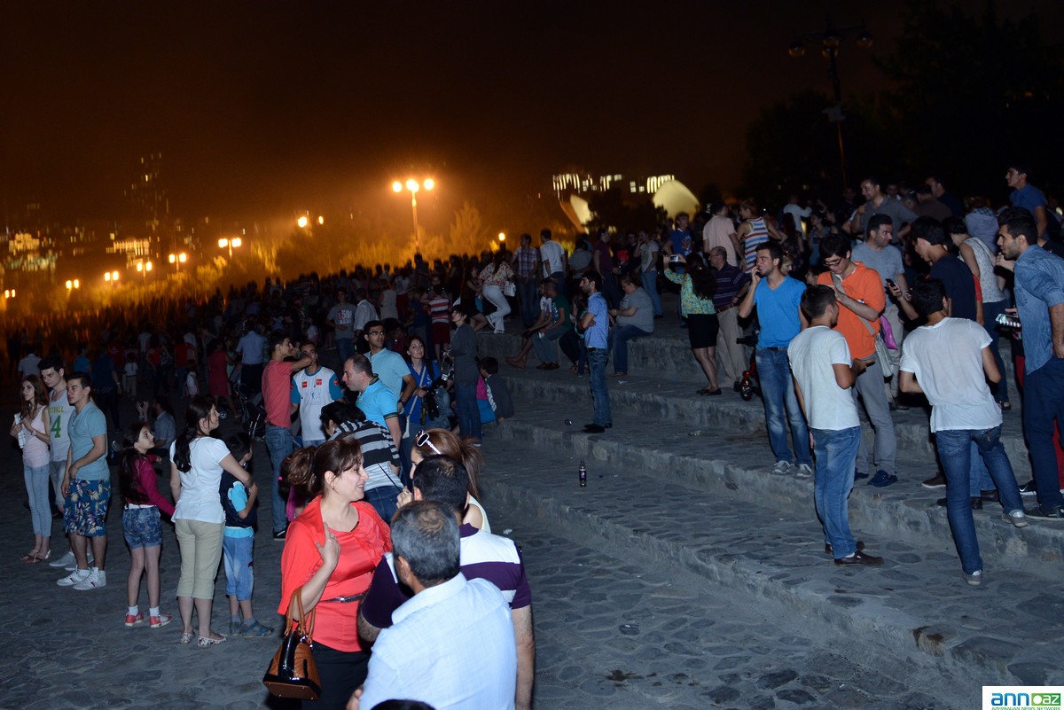  Баку салютом ознаменовало обратный отсчет до начала baku2015- ФОТО