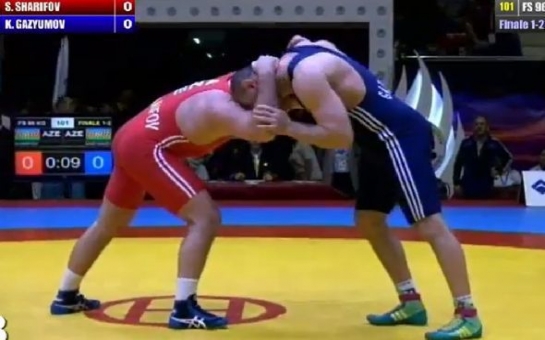 Грандиозная борьба между олимпийцами Азербайджана -ВИДЕО