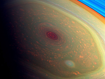 Cфотографирован "шестигранный шторм" на Сатурне -ФОТО