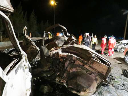 В Иране в ДТП сгорели 4 автомобиля, 14 погибших- ФОТО