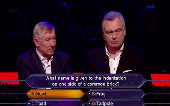 Фергюсон выиграл 50 тысяч фунтов в программе «Кто хочет стать миллионером?»