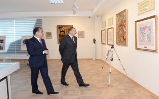 Ильхам Алиев принял участие в открытии в Гяндже Музея Низами Гянджеви -ФОТО
