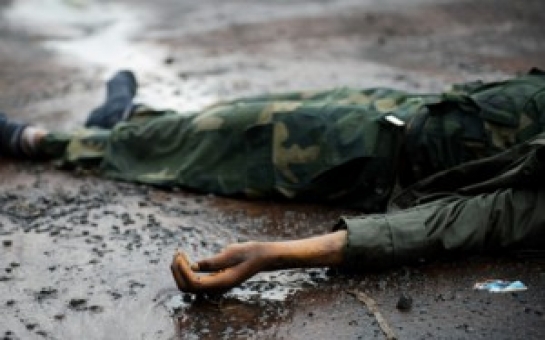 Солдат азербайджанской армии попал на мину
