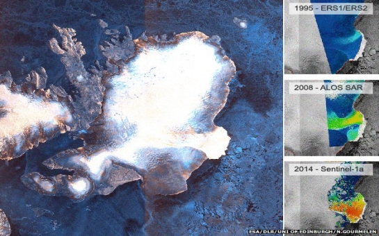 Sentinel mission spies ice loss