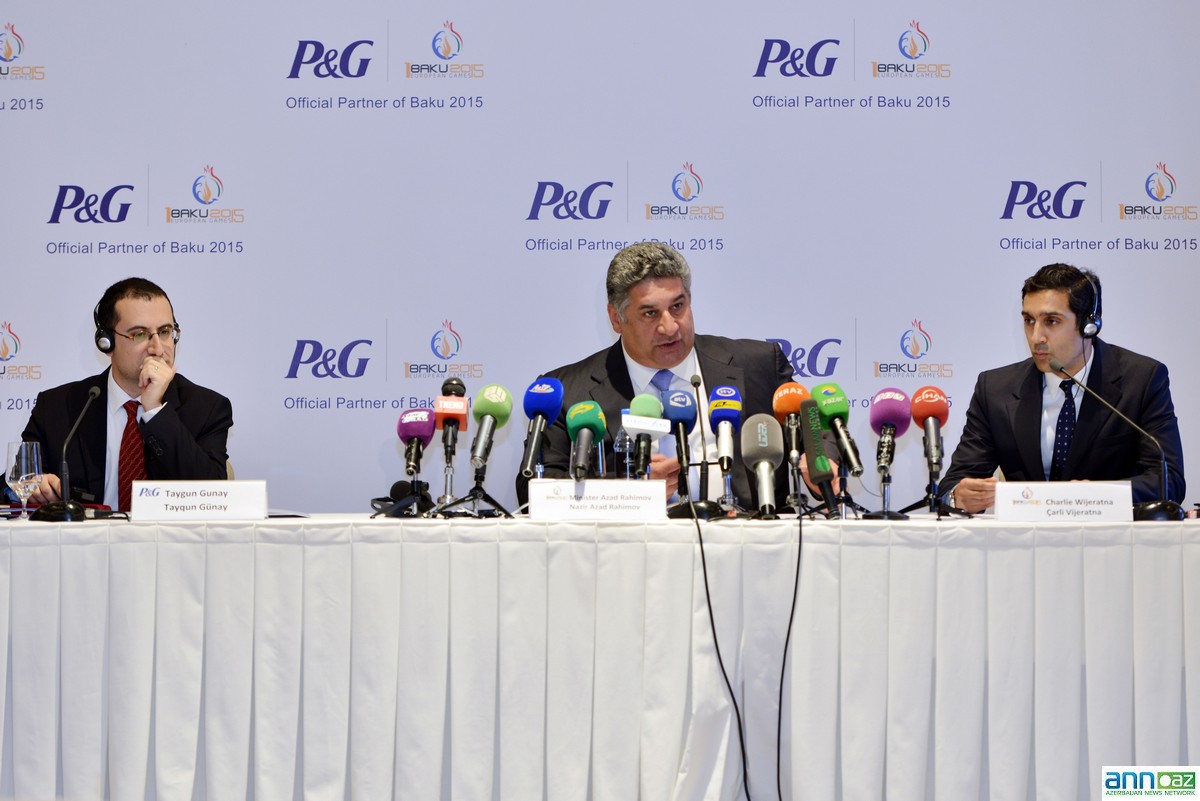 Baku 2015 European Games announces Procter & Gamble as first official partner PHOTO