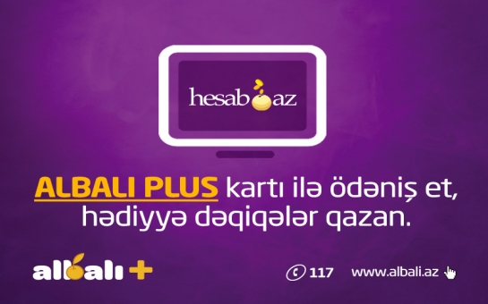 Albalı Plus-dan hesab.az istifadəçilərinə HƏDİYYƏ