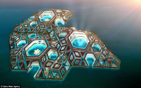 Floating city of the future complete with underwater tunnels - PHOTO