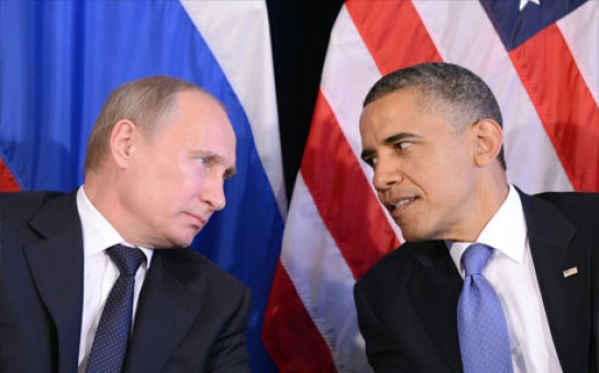 Putin və Obama necə göz-gözə gəldi? - VİDEO