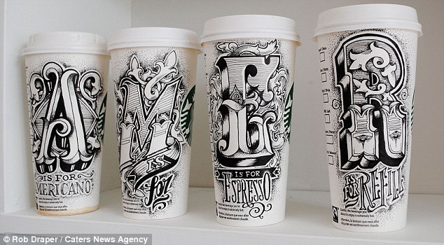 Artist uses paper coffee cups for stunning creations - PHOTO