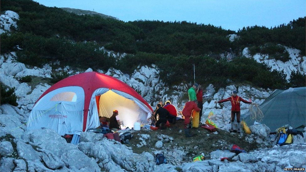 Germany cave rescue operation - PHOTO