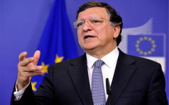 Jose Manuel Barroso on a visit to Azerbaijan