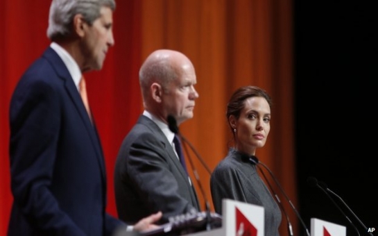 Sexual violence in war: Jolie praises leaders at summit end