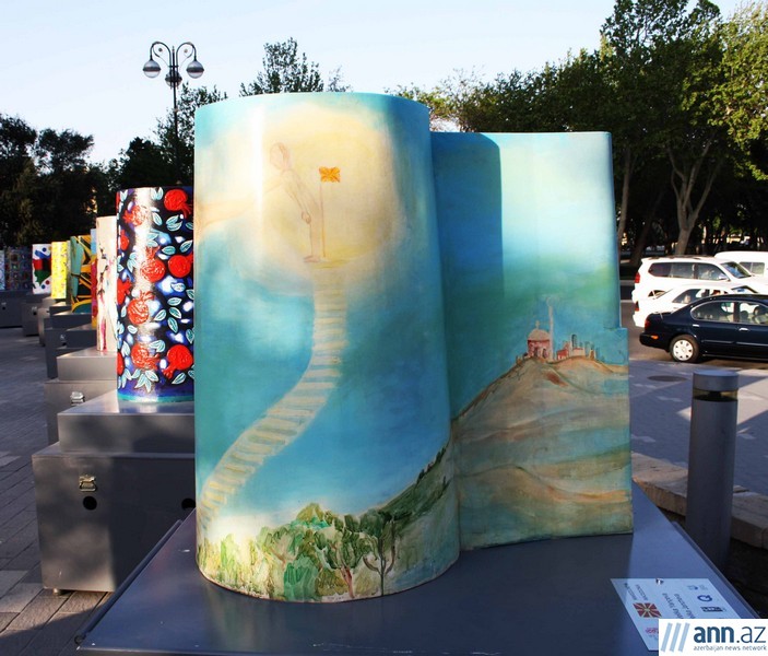 Open air art exhibition held in Baku - PHOTO