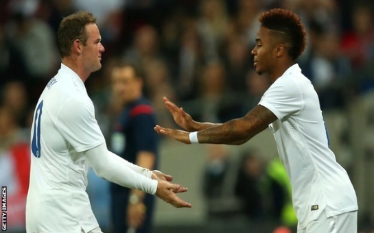 Raheem Sterling happy for Wayne Rooney switch