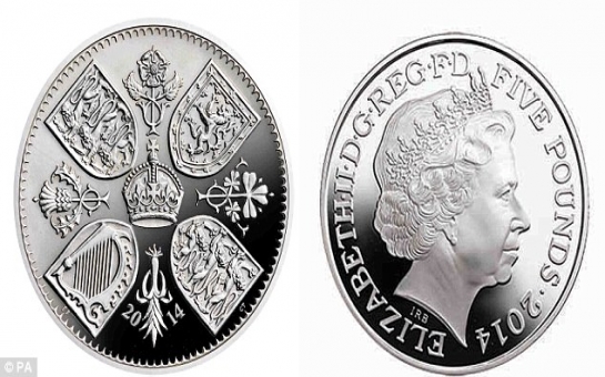 Royal Mint releases commemorative £5 coin for Prince George