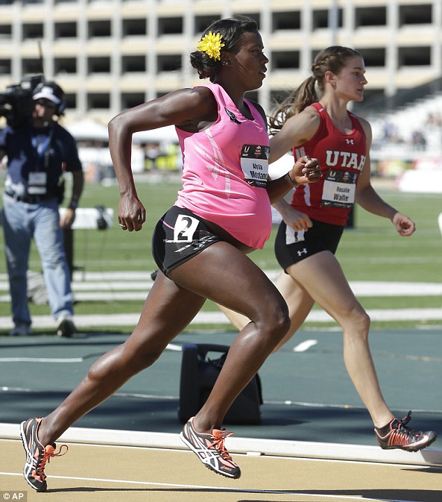 Olympian, 28, runs 800m race while 34 weeks PREGNANT - PHOTO