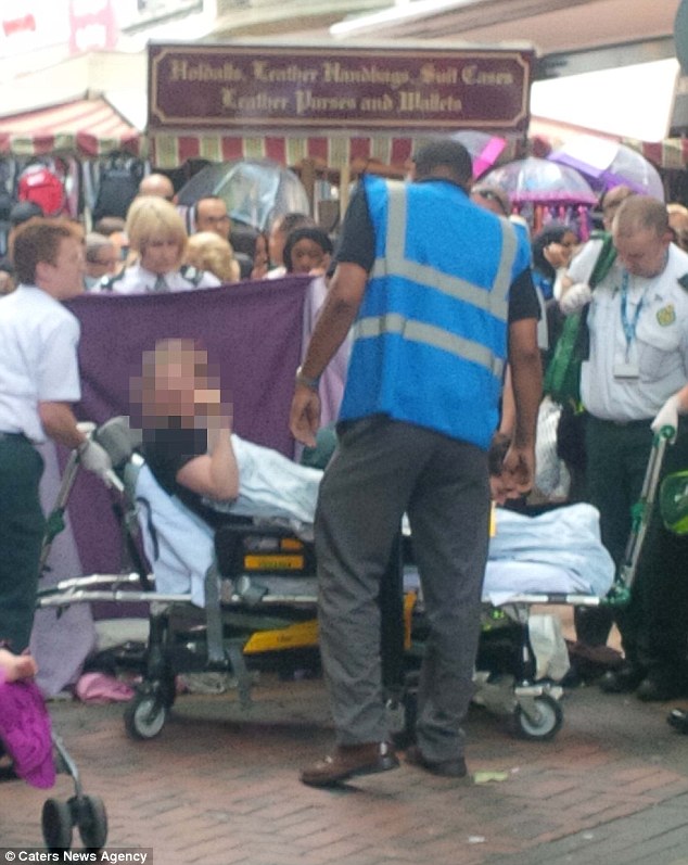 Mother gave birth outside Primark in Birmingham - PHOTO