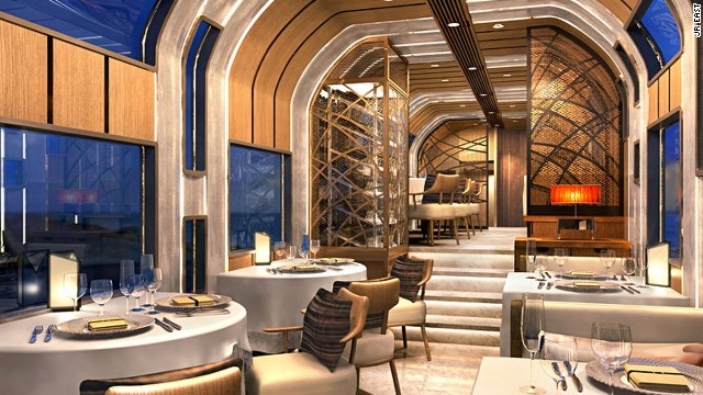 Ferrari designer creates super luxurious Japanese train - PHOTO