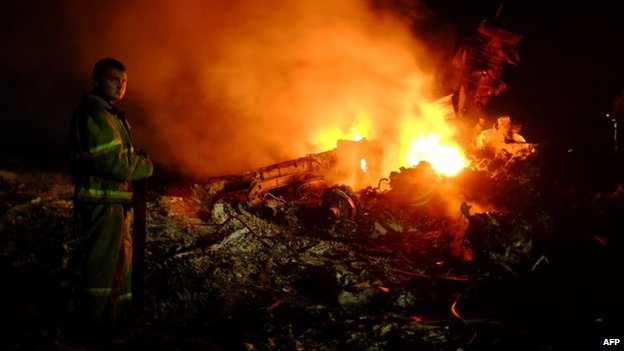 Deep shock over Ukraine plane crash - PHOTO