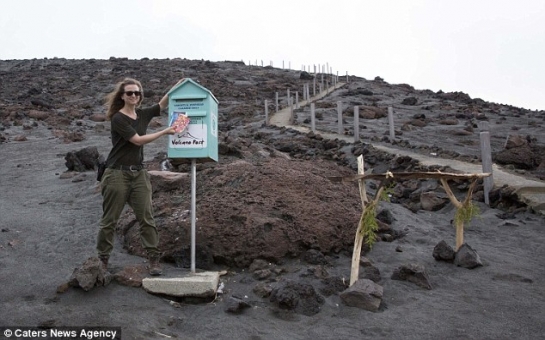 World's only post box found on an active volcano