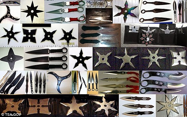 Airport security posts images of confiscated weapons - PHOTO