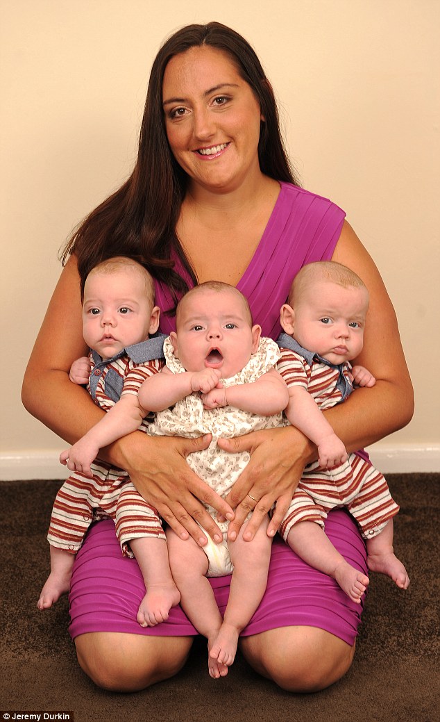 Mother has four babies in nine months - PHOTO