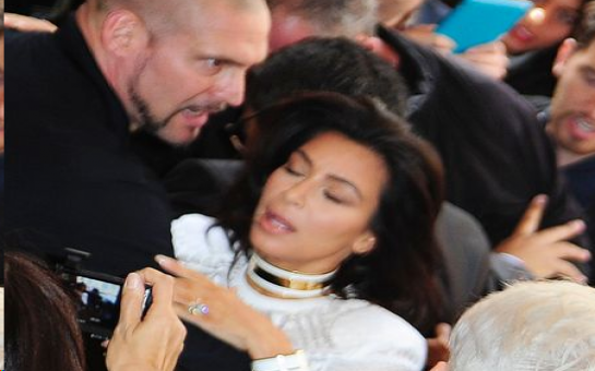 Kim Kardashian was 'attacked' at Fashion Week - VIDEO