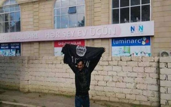 Bakıdakı mitinqdə İŞİD bayrağı qaldırıldı: 4 nəfər həbs edilib
