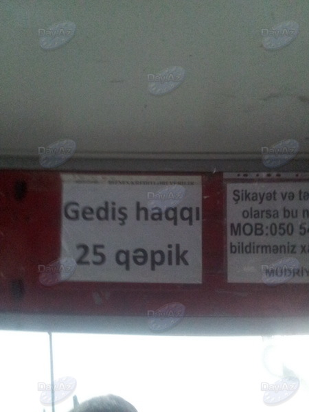 Bəzi avtobuslarda gediş haqları qalxıb - FOTO
