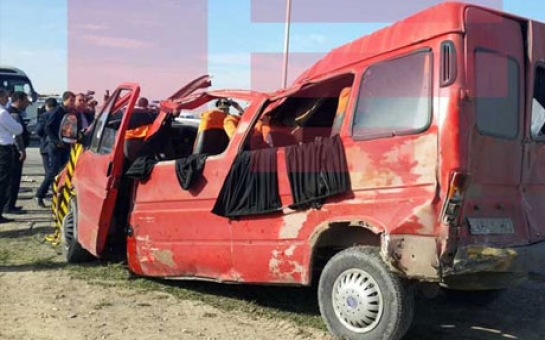 Bakıda sərnişin avtobusu qəza törətdi: 2 ölü, çox sayda yaralı