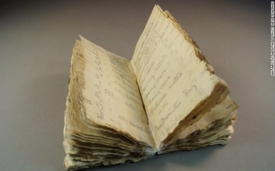 100-year-old notebook found frozen in ice