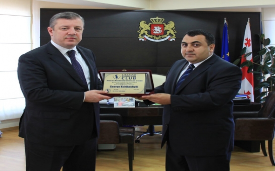 George Kvirikashvili becomes honorary member of Caspian European Club - PHOTO