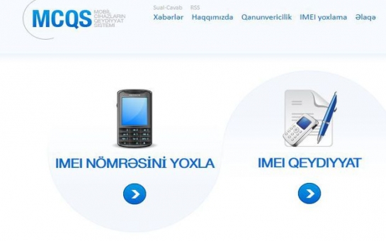 Xaricdən gətirilən mobil cihazların qeydiyyat sistemi asanlaşdırıldı