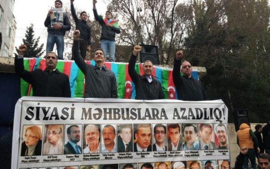 Azerbaijani opposition demonstrates in Baku
