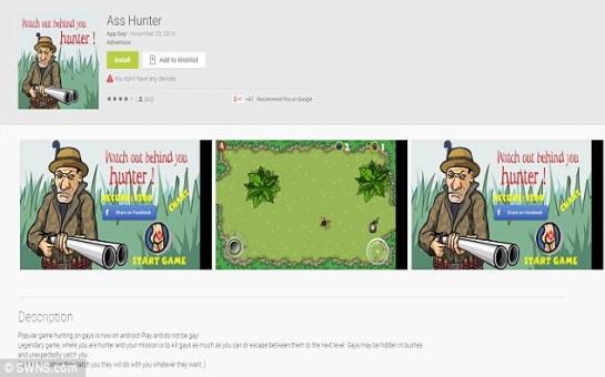 Google Allows Users To Download Game Featuring Hunters Shooting Naked Homosexuals Anews Az News Azerbaijan