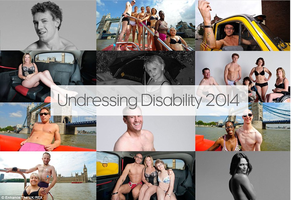 'Undressing Disability 2014' calendar - PHOTO