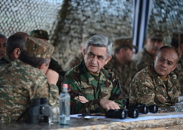 Sargsyan visits occupied Azeri territory - PHOTO