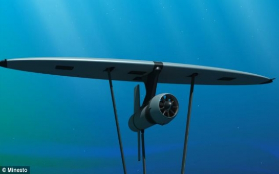 Underwater kites that look like the Starship Enterprise will harness 'liquid breezes'