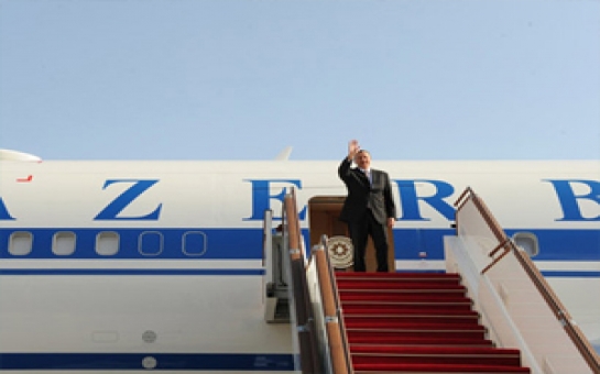 Azeri president arrives in Vienna