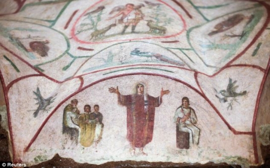 Frescoes hinting that women held power in the early Church -