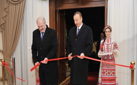 Aliyev, Lukashenko attend opening of new Belarusian embassy building in Baku
