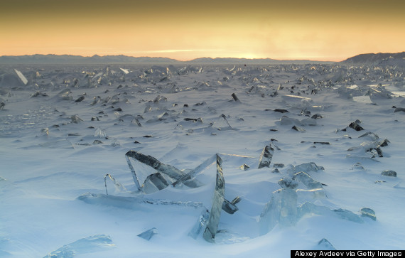 World's oldest and deepest lake really pretty when it's frozen - PHOTO