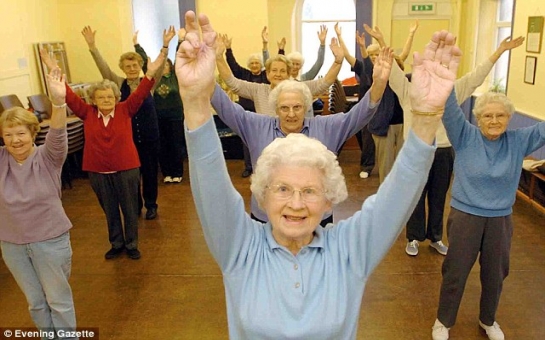 93-yr-old woman leads a dance class every week