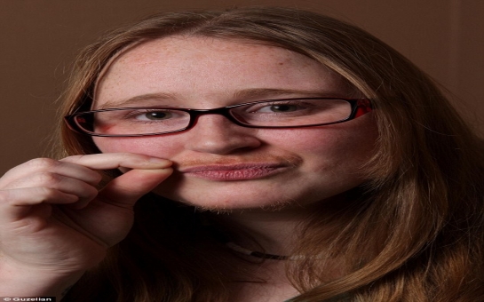 Woman grows moustache for Movember - PHOTO