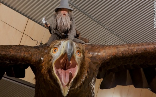 New 'Hobbit' art flies at NZ airport, airline