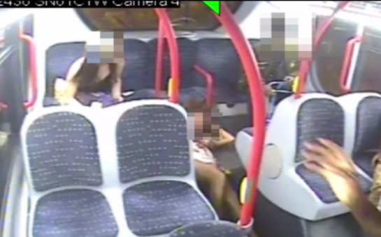 CCTV footage shows young woman knocked out on night bus - VIDEO