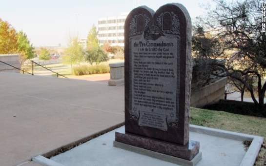 Satanists want statue next to 10 Commandments