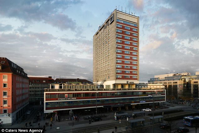 Designer turns Munich hotel skyscraper into 88 pieces of art - PHOTO