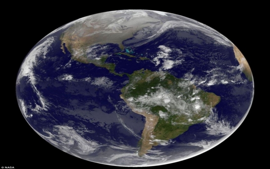 Nasa reveals image of the Earth on Christmas morning