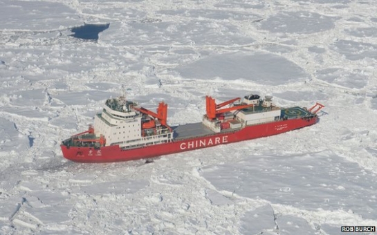 Antarctic rescue: Chinese ship stuck in ice